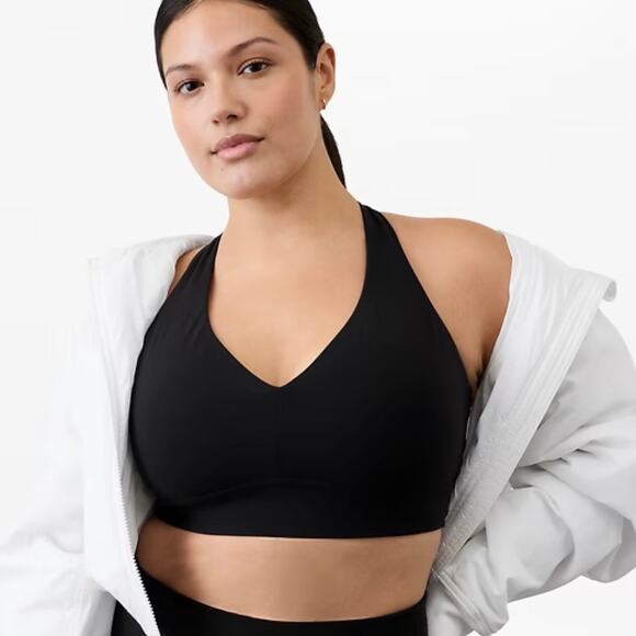 Athleta Solace Sports Bra D-DD Black XL 657431 - Picture 1 of 7